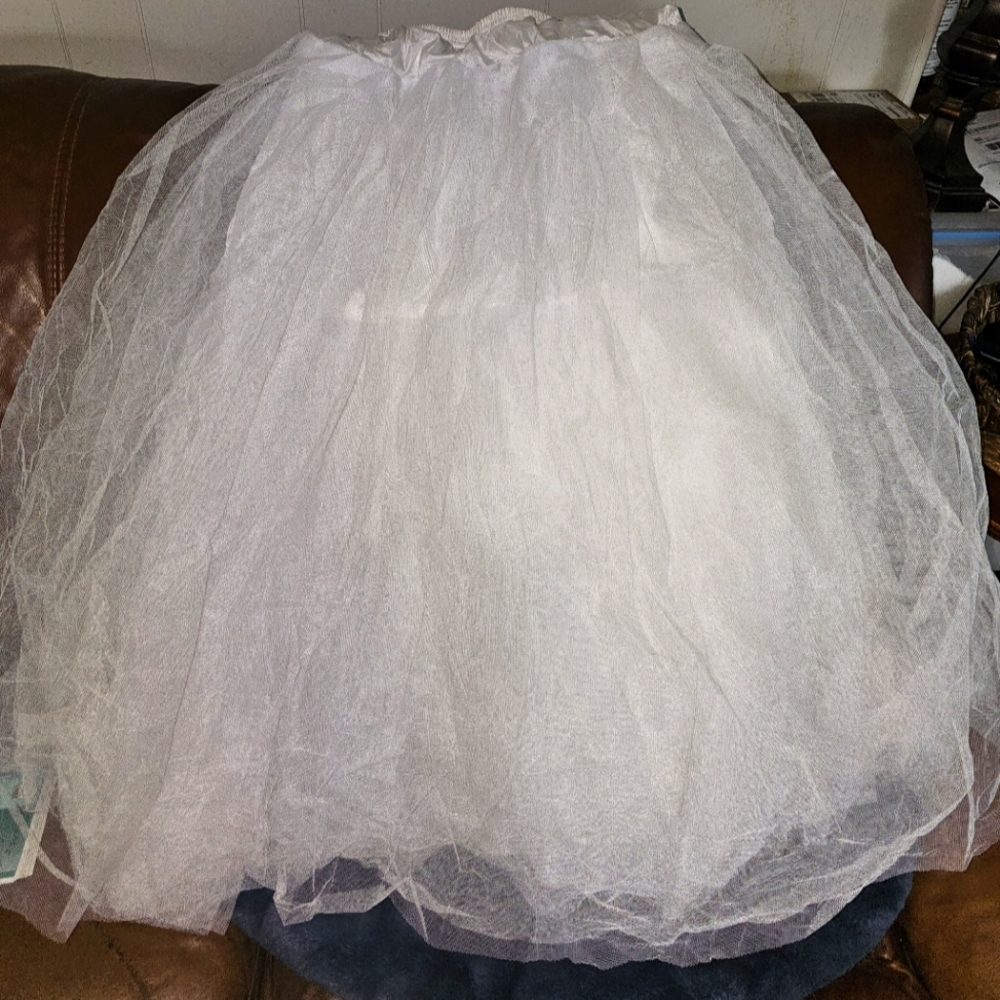 Ball Gown White Crinoline Skirt
